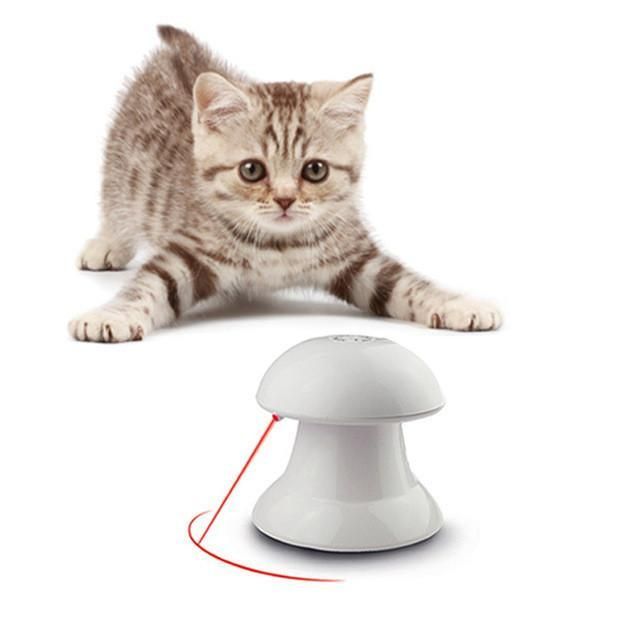 360 Graders Automatisk Interaktiv Hund- Och Kattljusövningsdart Laser Teaser Leksak