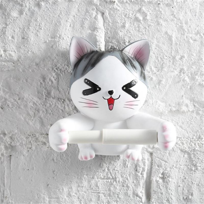 3d Katt Kreativ Tecknad Toalettpapper Rack