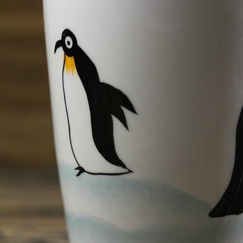 3d-pingvinformad Mugg