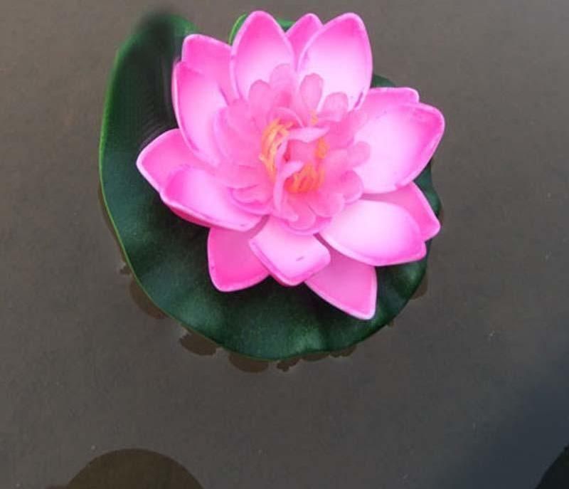 5 St Konstgjord Lotus Näckros Flytande Blomma