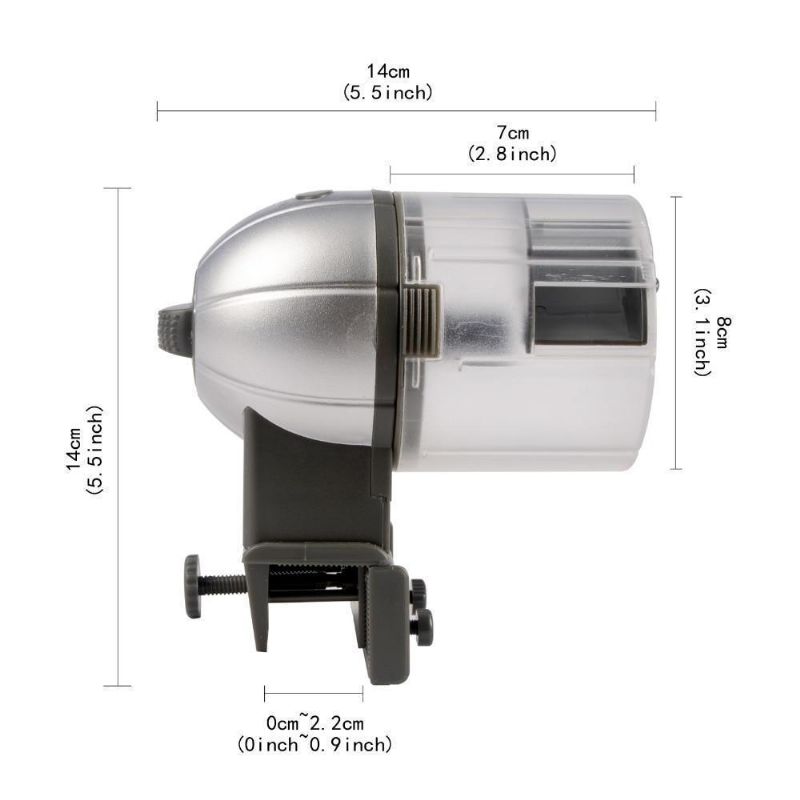 Automatisk Fiskmatare Med Digital Timer