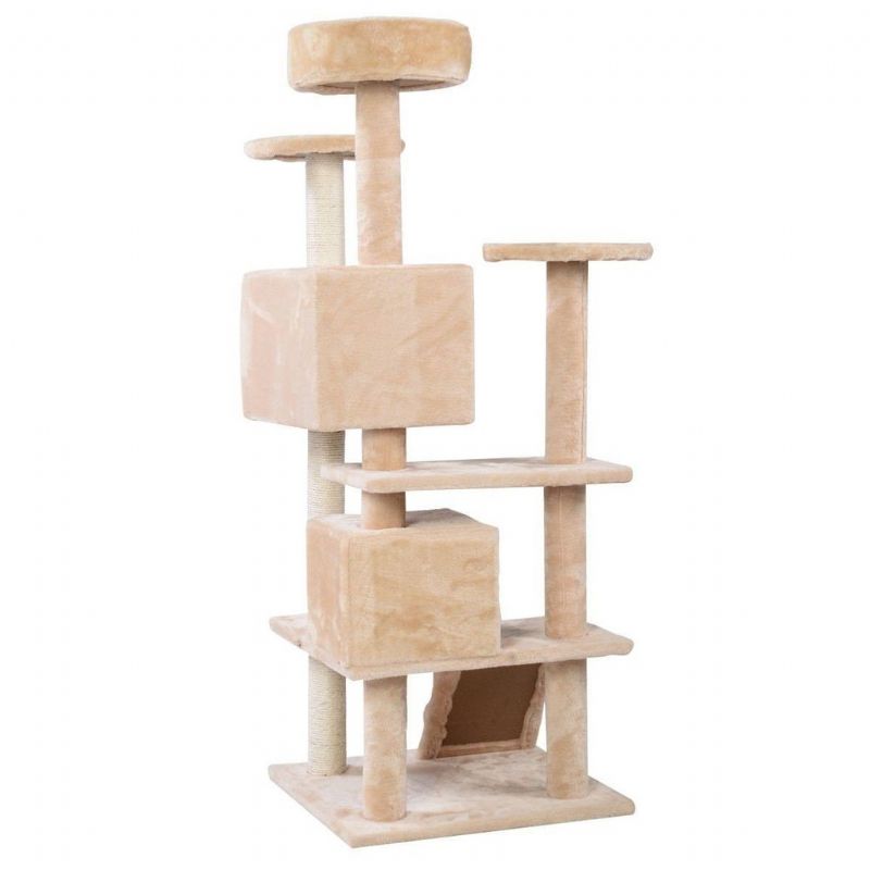 Beige Cat Tree Tower Condo Möbler Skrapstolpe