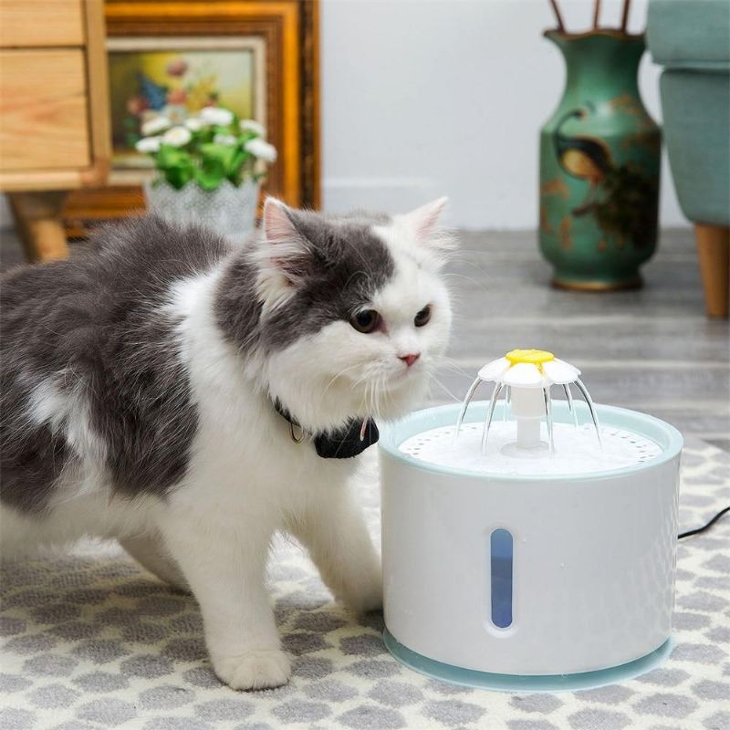 Blomma Design Husdjur Automatisk Vattenmatare