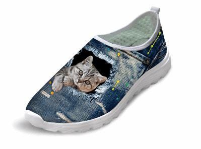 Casual Katttryckta Air Mesh Skor