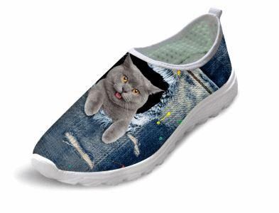 Casual Katttryckta Air Mesh Skor