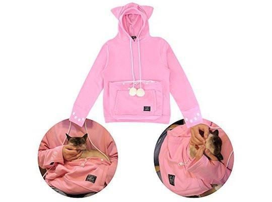 Catagaroo Hoodies Med Kängurupåse För Din Katt