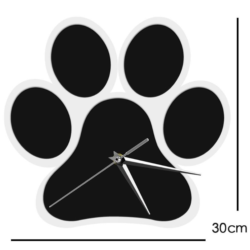 Dekorativ Väggklocka För Hundtass