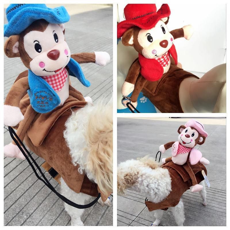 Fantastisk Monkey Rider Kostym För Husdjur