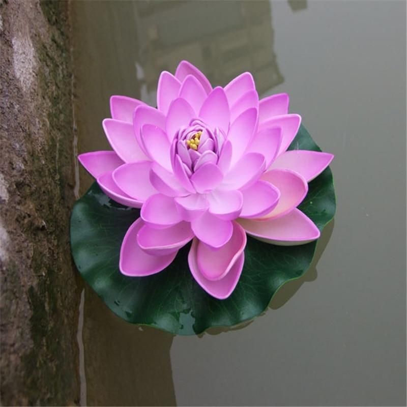 Flytande Konstgjord Lotusblomma