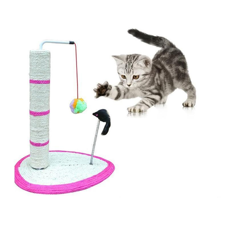 Interaktiv Kattträdklättring Malning Leksaker Med Kulmus