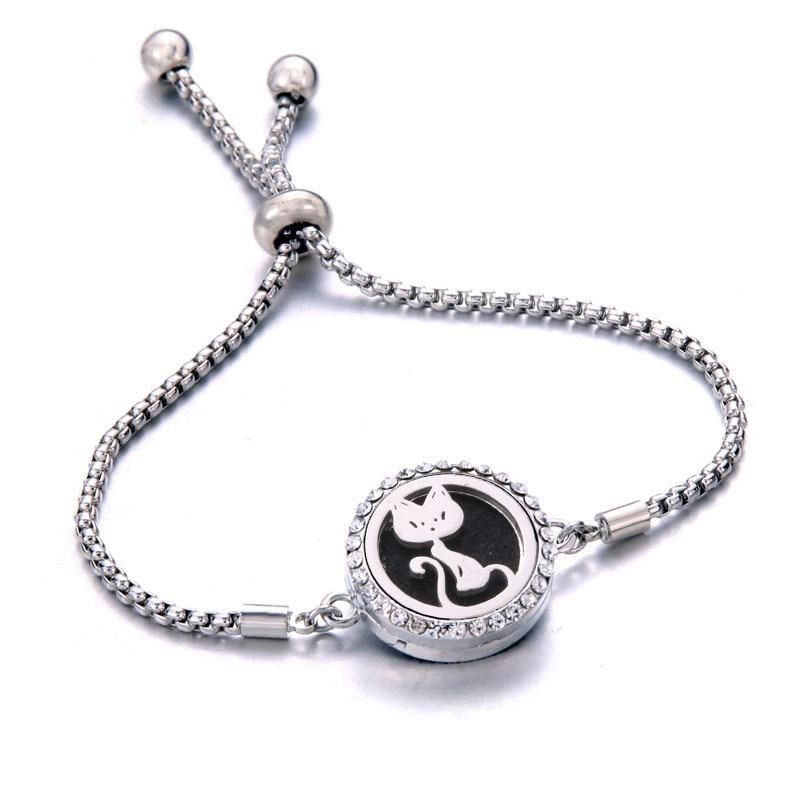 Katt Aromaterapi Lockets Armband