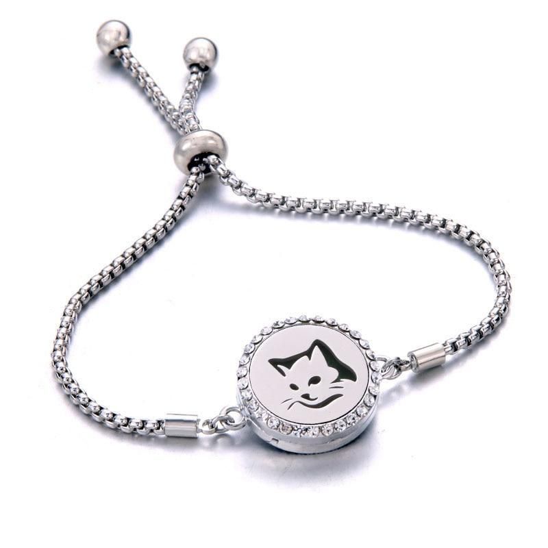 Katt Aromaterapi Lockets Armband