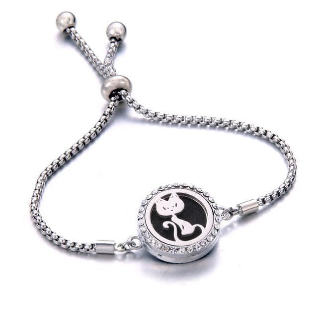 Katt Aromaterapi Lockets Armband