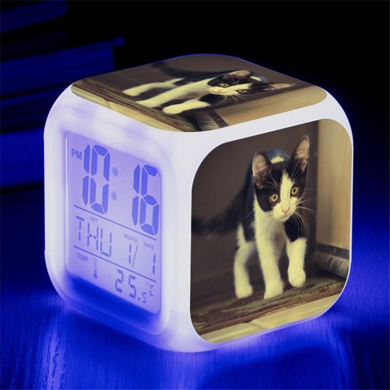 Katt Digital Väckarklocka