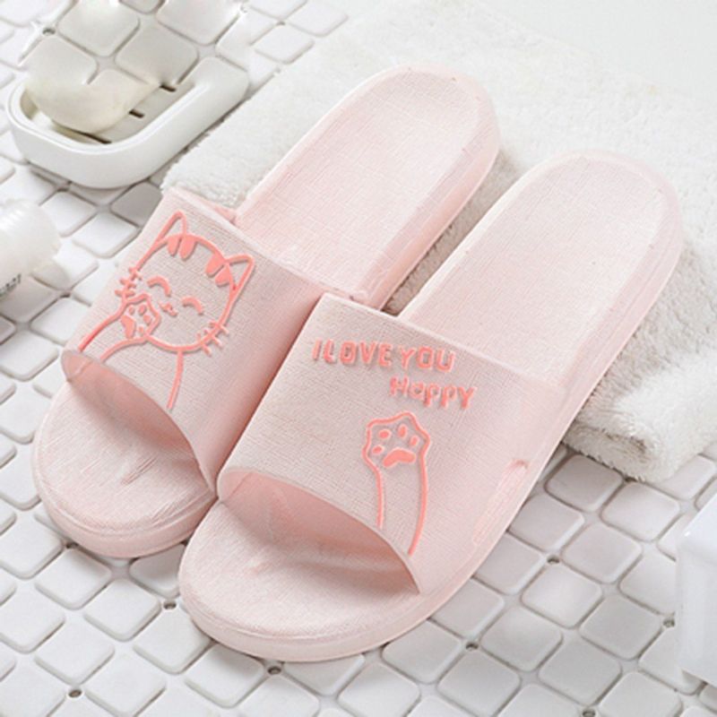 Kattdesign Inomhus Avslappnade Lätta Torra Flip Flops