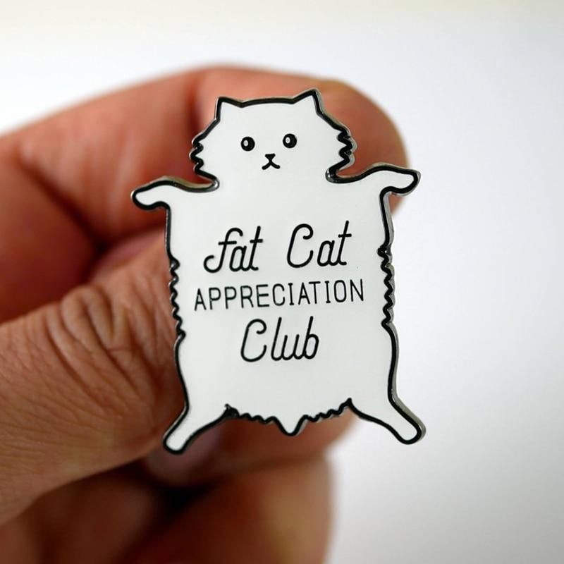 Lat Fett Uppskattning Club Pin