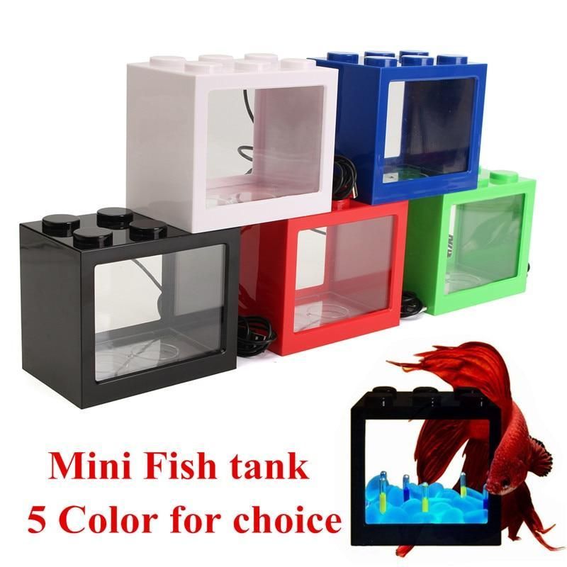 Led-ljus Mini Byggsten Fisk Akvarium