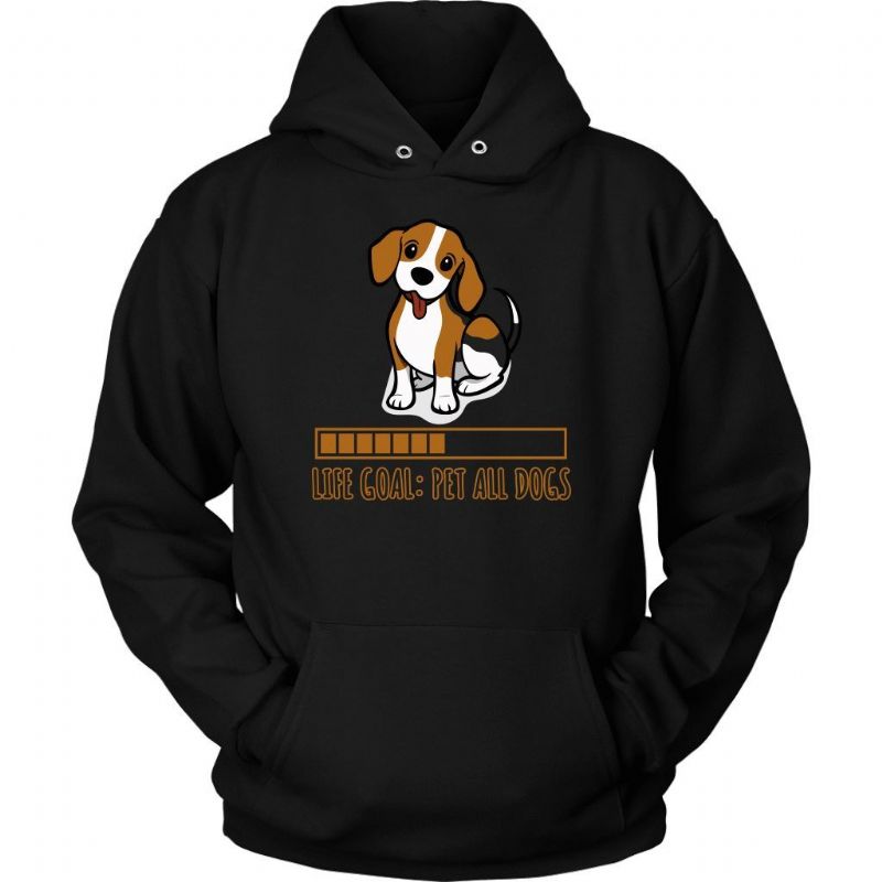 Life Goal Dog Hoodie Design