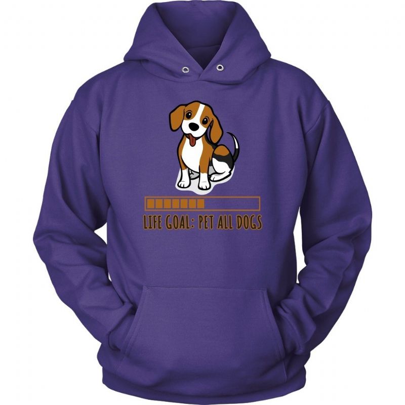 Life Goal Dog Hoodie Design