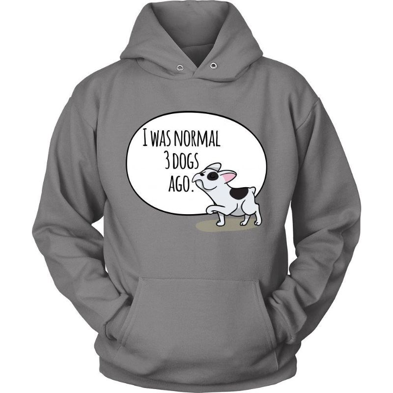 Normal 3 Hundar Sedan Uttalande Design Hoodie