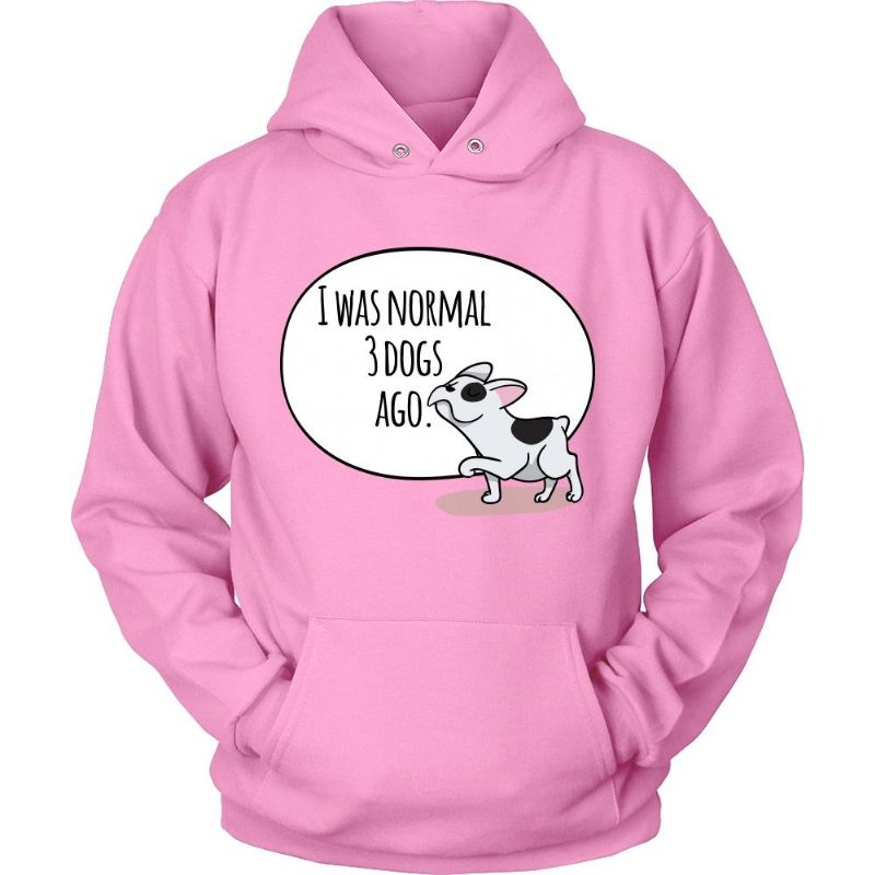 Normal 3 Hundar Sedan Uttalande Design Hoodie