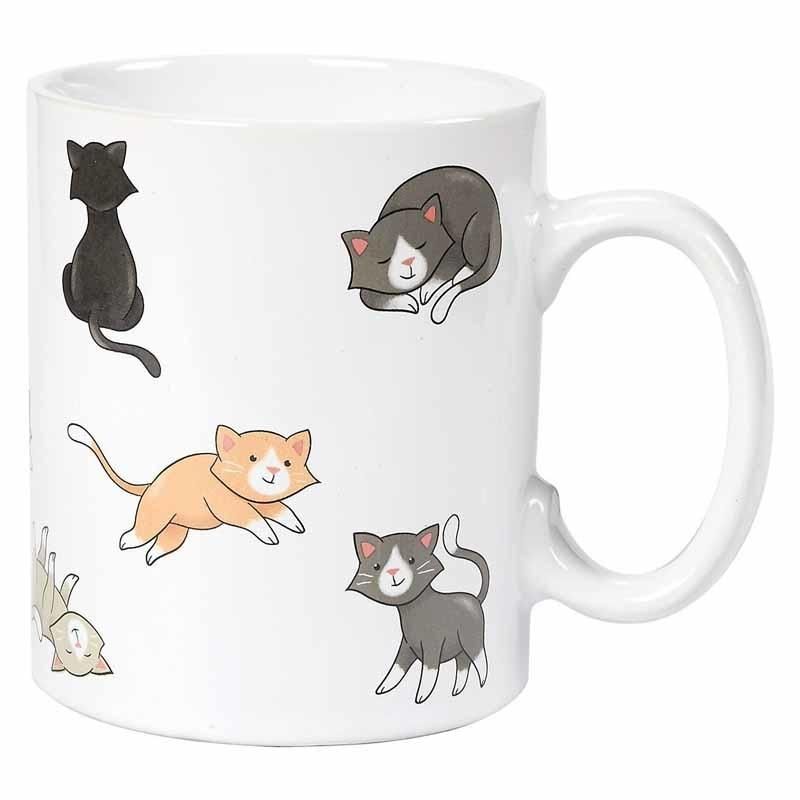 Smiley Cats Design Kaffe Mugg