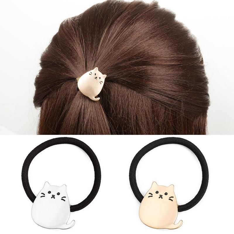 Söt Tecknad Katthårscrunchie