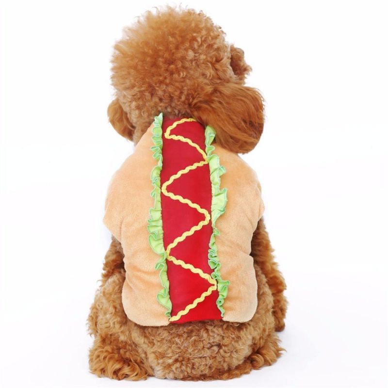 Söta Hotdog Design Hundkläder