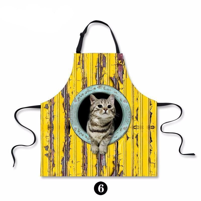 Söta Katter Tryckt Köksskyddsförkläde