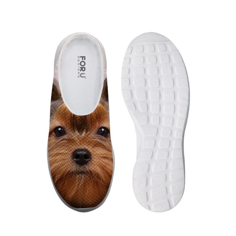 Söta Maskskor 3d Cool Hundtryckt Slip-on