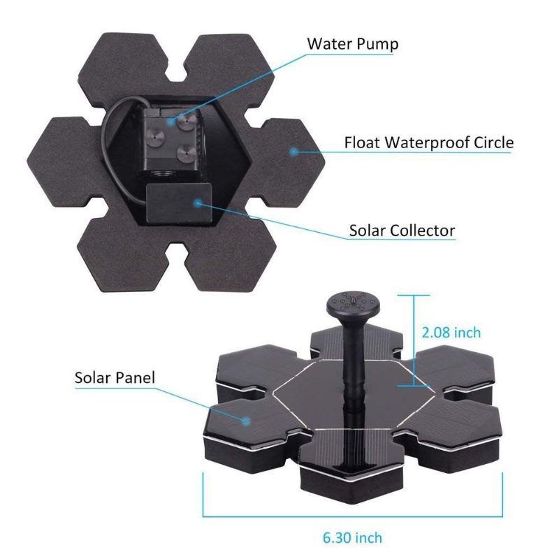 Sol Fontänpump Med Batteribackup