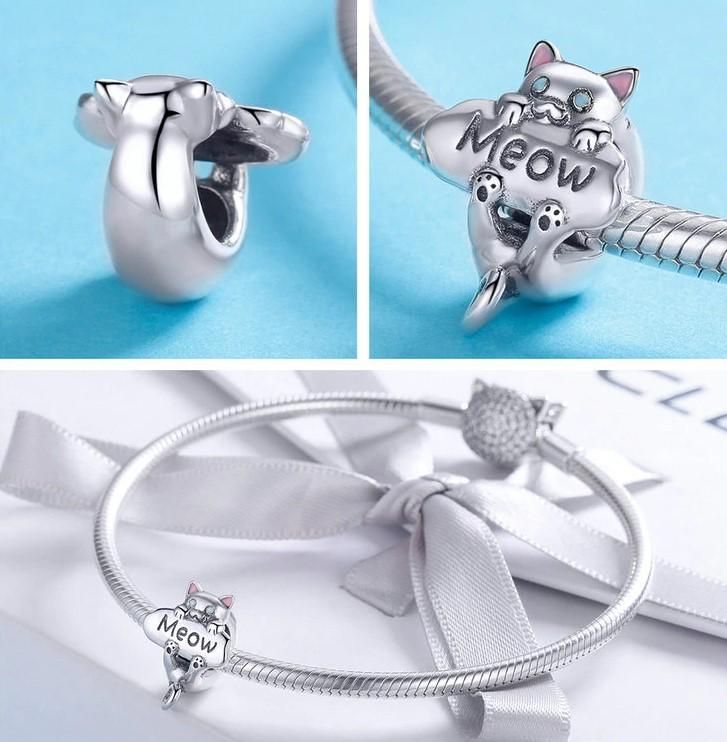 Spelar Meow Kattarmband Charm