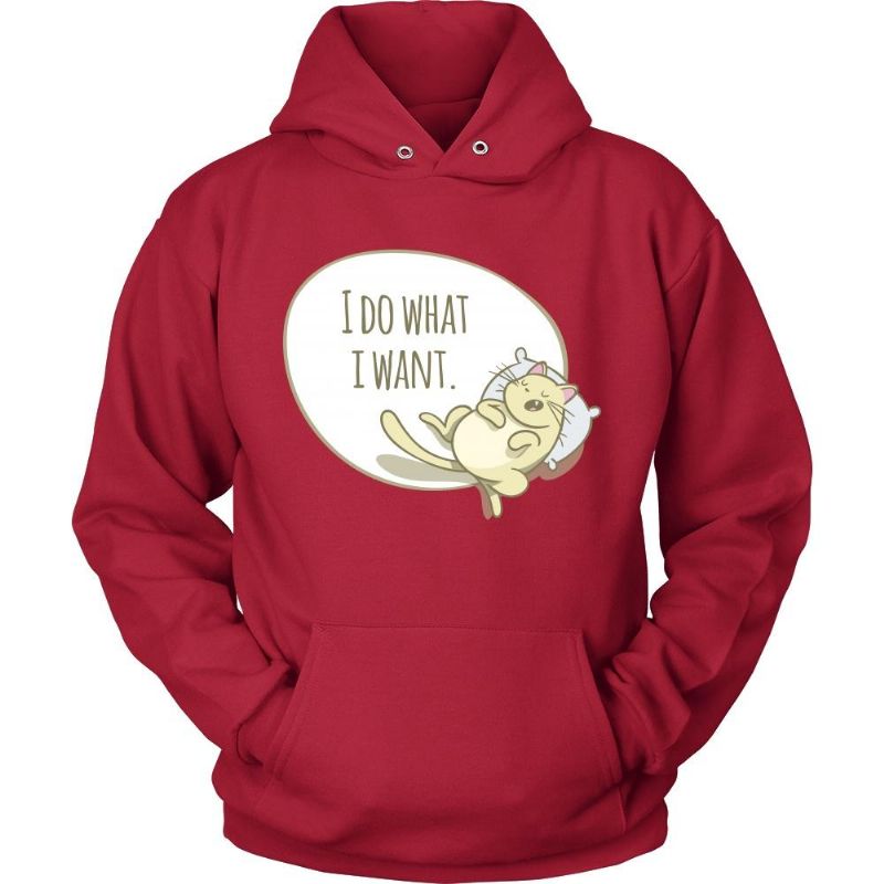 Vad Jag Vill Ha Katt Hoodie Design