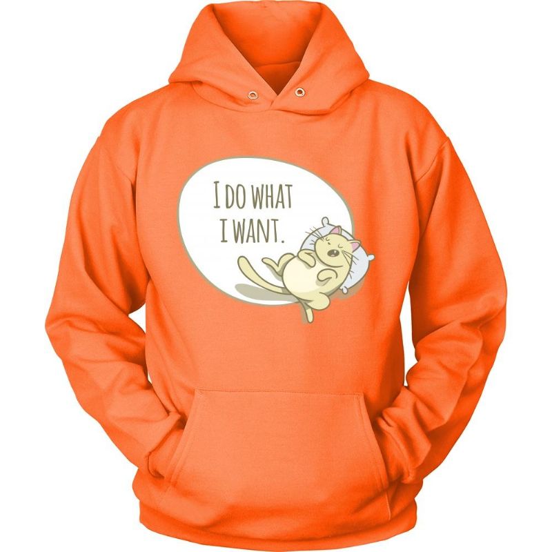 Vad Jag Vill Ha Katt Hoodie Design