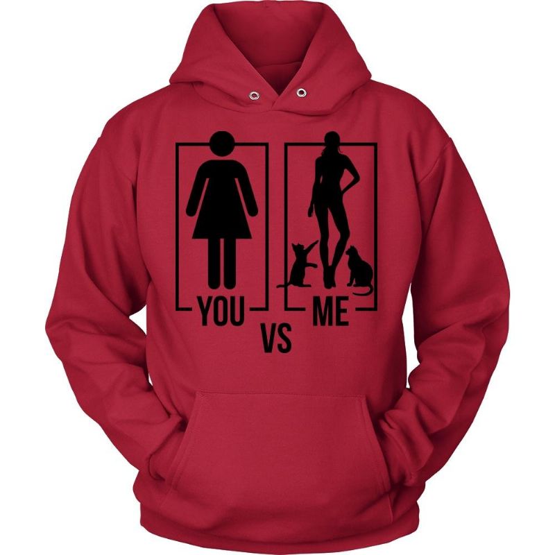 You Vs Me Typ Av Hoodiejacka Design